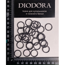 Кольцо металлическое M014N шоколадно коричневый (111)