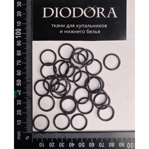 Кольцо металлическое M014N шоколадно коричневый (111)