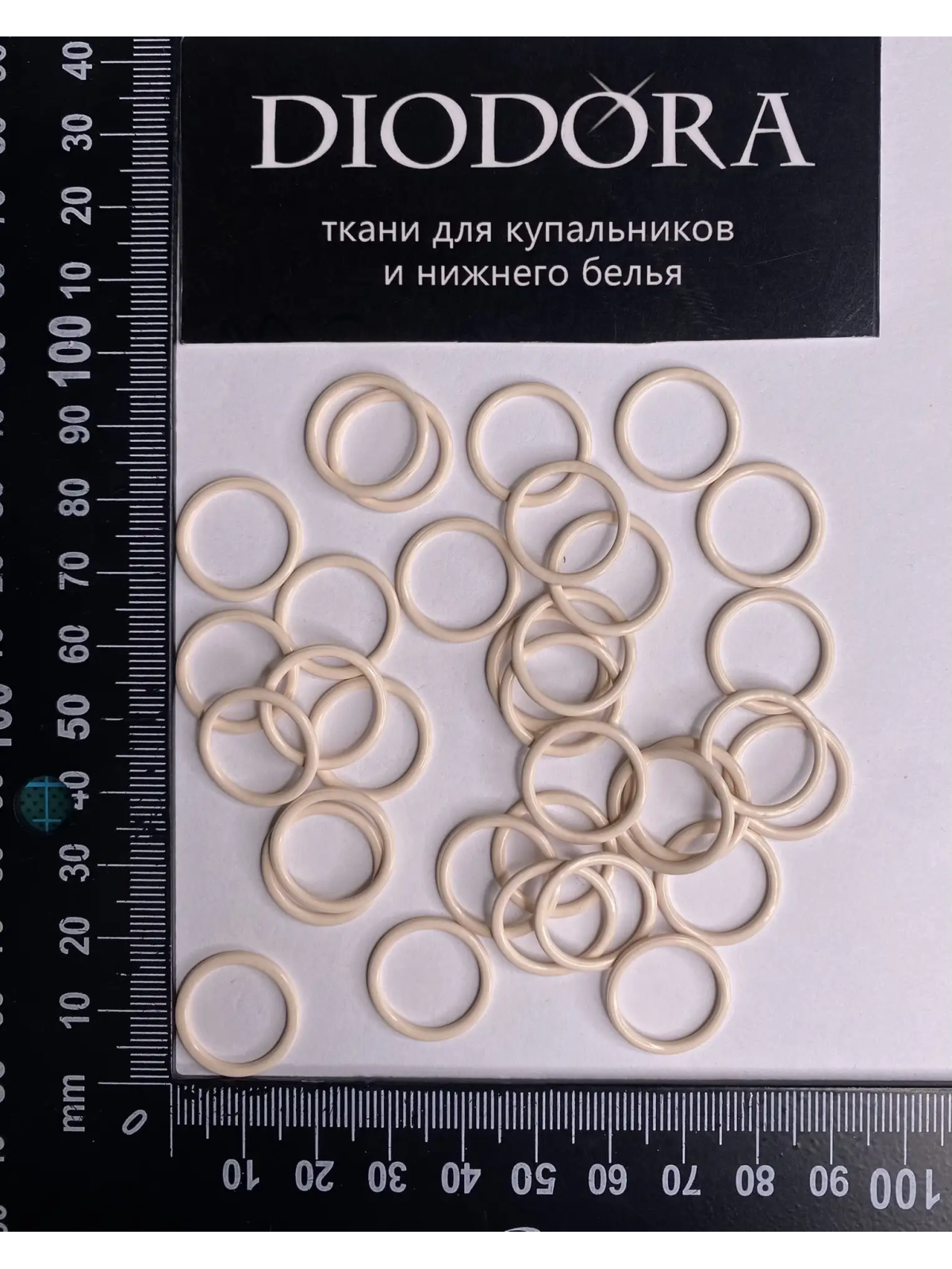 Кольцо металлическое M014N жасмин (1294)
