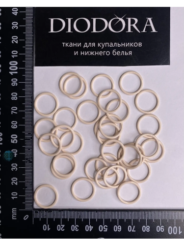Кольцо металлическое M014N жасмин (1294)