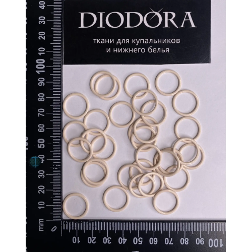 Кольцо металлическое M014N жасмин (1294)