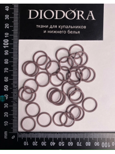 Кольцо металлическое M014N кофейно розовый (885)