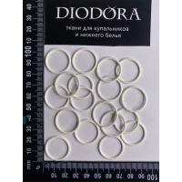 Кольцо металлическое M020N сумрачный белый (004)