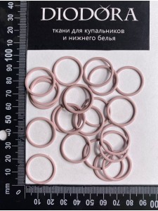 Кольцо металлическое M020N лотос (019)