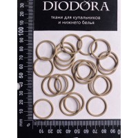 Кольцо металлическое M020N кофе с молоком (030)