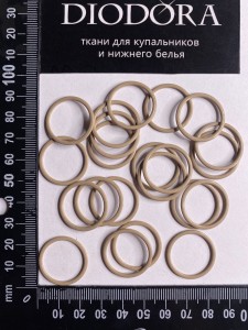 Кольцо металлическое M020N кофе с молоком (030)