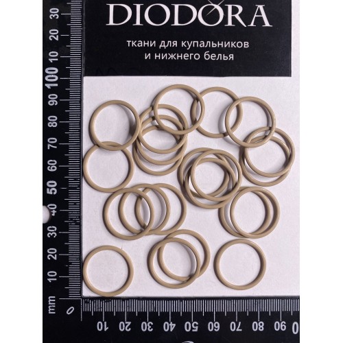 Кольцо металлическое M020N кофе с молоком (030)