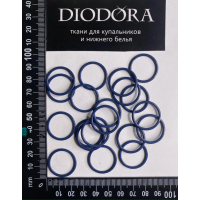 Кольцо металлическое M020N темно синий (061)