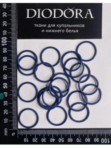 Кольцо металлическое M020N темно синий (061)