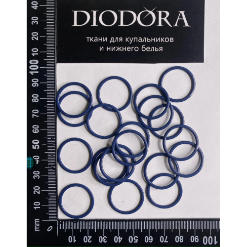 Кольцо металлическое M020N темно синий (061)