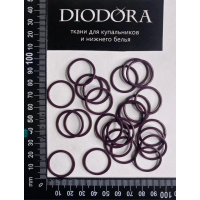 Кольцо металлическое M020N сливовое вино (076)