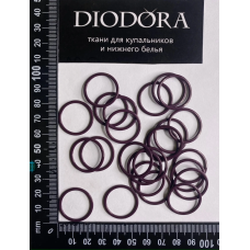 Кольцо металлическое M020N сливовое вино (076)