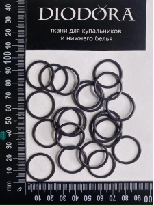 Кольцо металлическое M020N шоколадно коричневый (111)