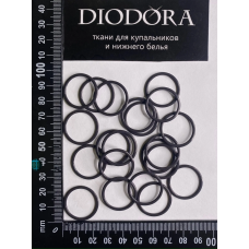 Кольцо металлическое M020N шоколадно коричневый (111)