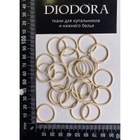 Кольцо металлическое M020N бежевый (126)