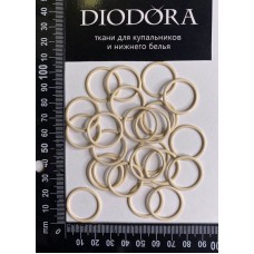 Кольцо металлическое M020N бежевый (126)