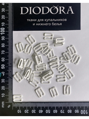 Застежка металлическая M910N белый (001)