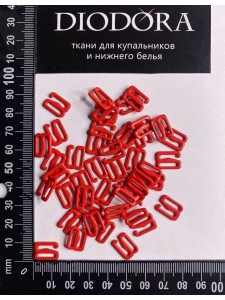 Застежка металлическая M910N красный (100)