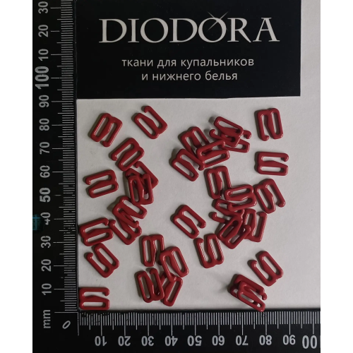 Застежка металлическая M910N темно красный (101)