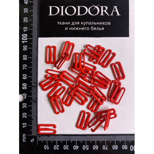 Застежка металлическая M915N красный (100)