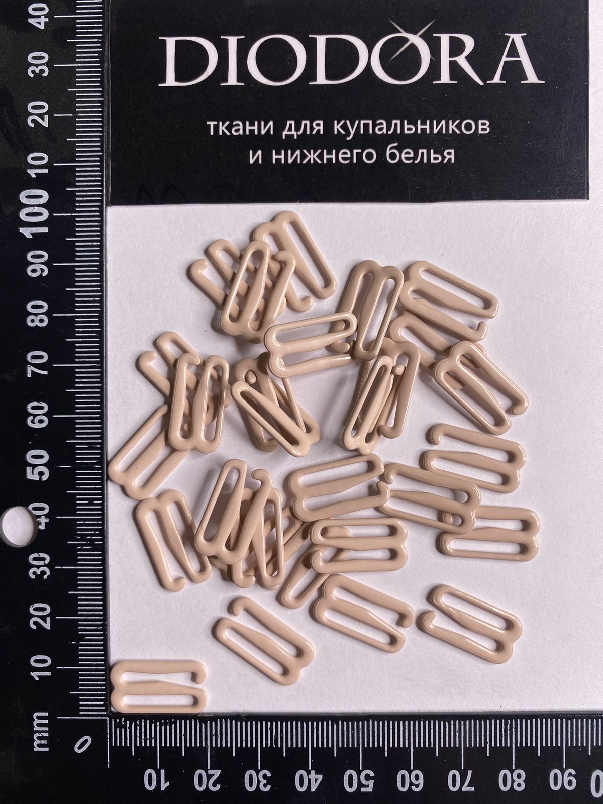 Застежка металлическая M915N серебристый пион (168)