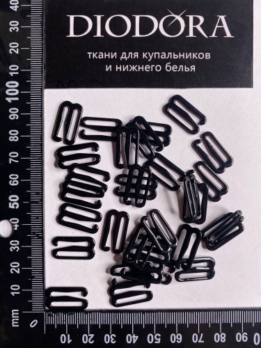 Застежка металлическая M915N черный (170)