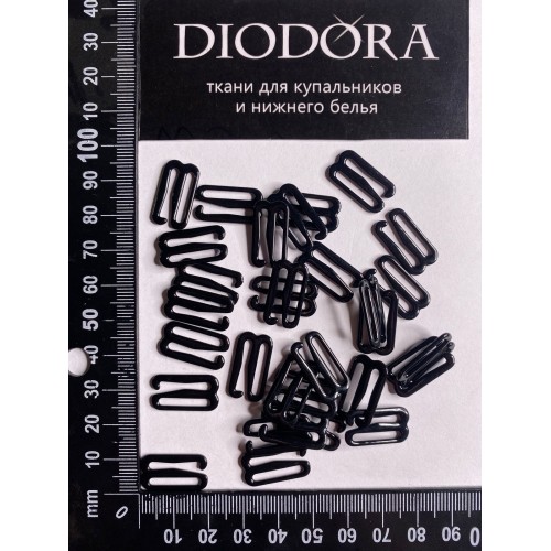 Застежка металлическая M915N черный (170)