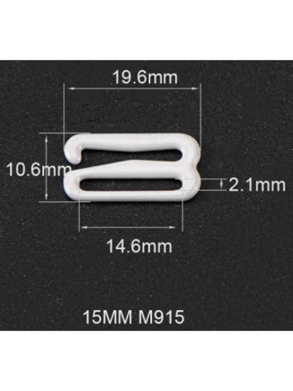 Застежка металлическая M915N серебристый пион (168)