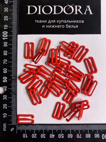 Застежка металлическая M920N красный (100)