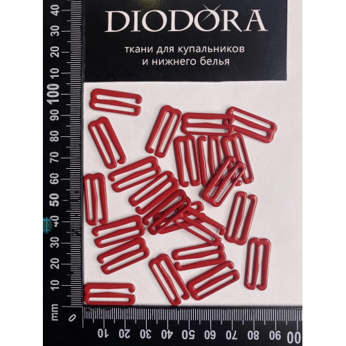 Застежка металлическая M920N темно красный (101)