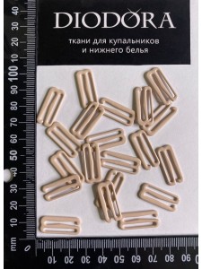 Застежка металлическая M920N серебристый пион (168)