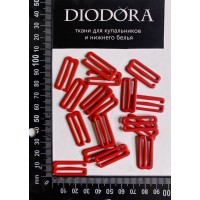 Застежка металлическая M925N красный (100)