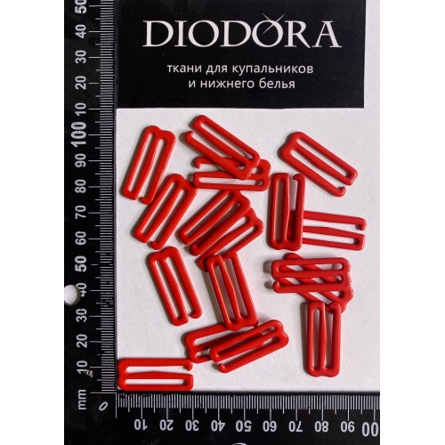 Застежка металлическая M925N красный (100)