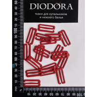 Застежка металлическая M925N темно красный (101)