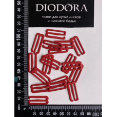 Застежка металлическая M925N темно красный (101)