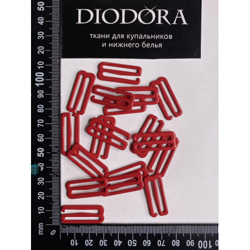 Застежка металлическая M925N темно красный (101)