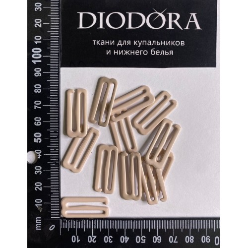 Застежка металлическая M925N серебристый пион (168)