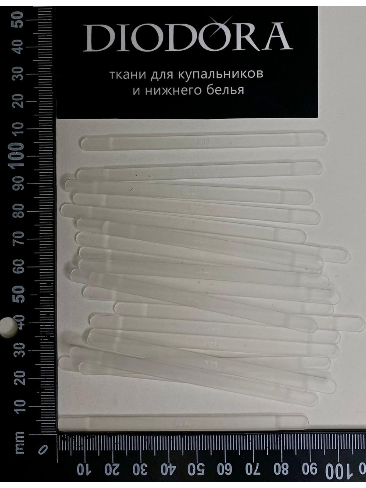 Пластина корсетная пластиковая прошивная 510.090 прозрачный