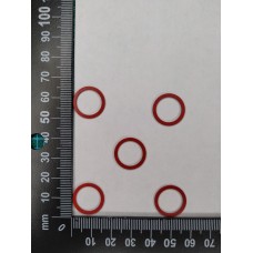 Кольцо металлическое 6c/12 темно красный (101)